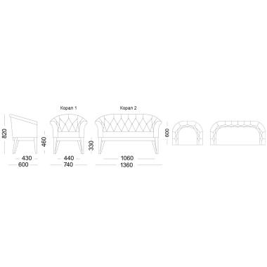 Sofa CORAL-1 (CORAL) DLS