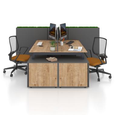 Дизайнерські столи для офісу на двох Salita Co_d 35-15 Оливка