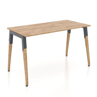 Письмовий стіл з дерев'яними ніжками Co_d 35/1 Salita