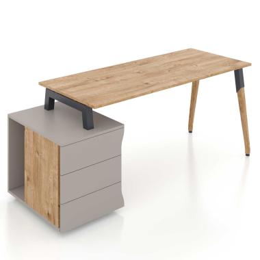 Комп'ютерний стіл з дерев'яними ніжками Co_d 35-02