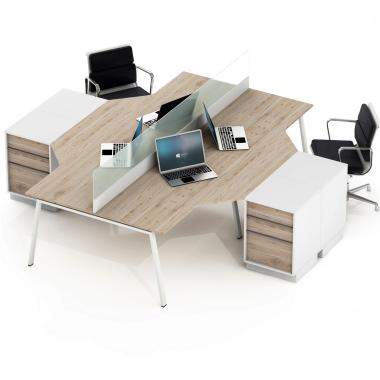 Комплект офисных столов с тумбами R51s