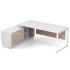 Білий стіл офісний тумбовий Promo Top Q33-6