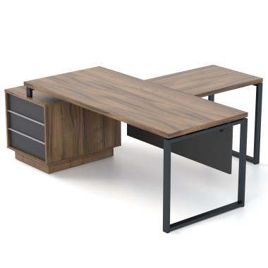 Офісний стіл з приставкою Промо Топ Q33-55s