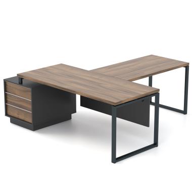 Офісний стіл з приставкою Промо Топ Q33-5s