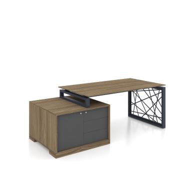 Executive desk in veneer Rays Lux 31-319