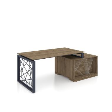 Executive desk in veneer Rays Lux 31-319