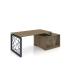 Executive desk in veneer Rays Lux 31-319