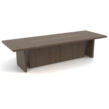 Шпонований Конференц стіл зі шкіряною вставкою Урбан Lux 30-404v