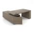 Executive desk in veneer Urban Lux 30-1v
