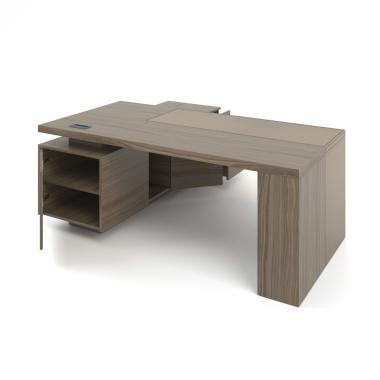 Стіл керівника в шпоні зі шкіряною вставкою Урбан Lux 30-1v