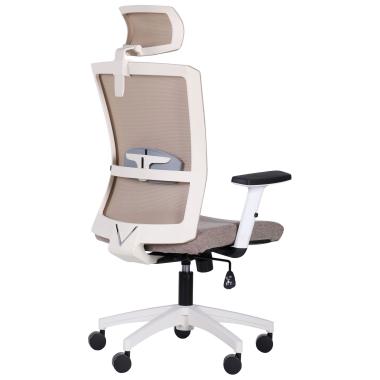 Крісло УРАН white HR з сіткою (URAN) AMF