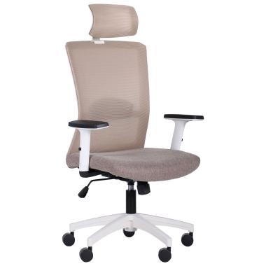 Крісло УРАН white HR з сіткою (URAN) AMF