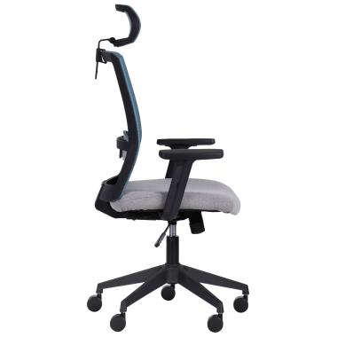 Кресло УРАН black HR с сеткой (URAN) AMF