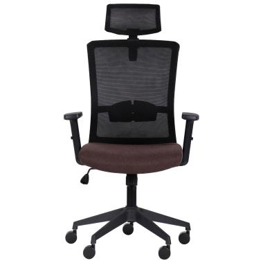 Кресло УРАН black HR с сеткой (URAN) AMF