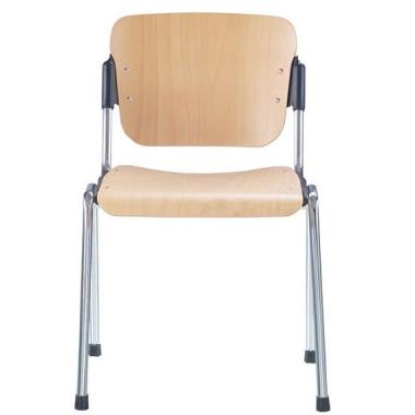 Chair ERA wood chrome (ERA) Nowy styl