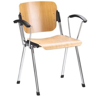 Стул ЭРА arm wood chrome (ERA) Новый стиль
