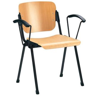 Стул ЭРА arm wood black (ERA) Новый стиль
