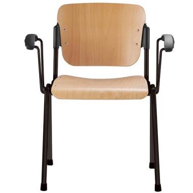 Стул ЭРА arm wood black (ERA) Новый стиль