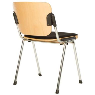 Chair ERA wood plus chrome (ERA) Nowy styl