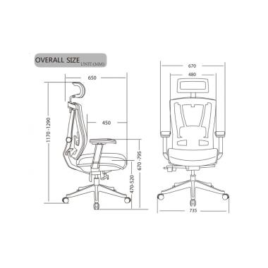 Крісло ERGO CHAIR 2 black ергономічне