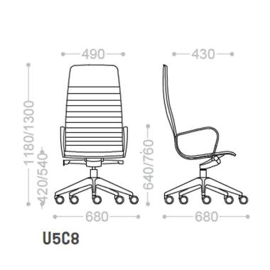 Кресло для руководителя VAGHI UNION U5C8B KreslaLux