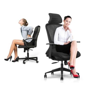 Кресло для руководителя K2-BH BLACK KreslaLux