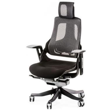 Кресло компьютерное с сеткой WAU BLACK FABRIC, CHARCOAL NETWORK Special4you (E0789)