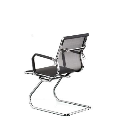 Крісло SOLANO (СОЛАНО) office mesh black на полозах Special4You (E5869)